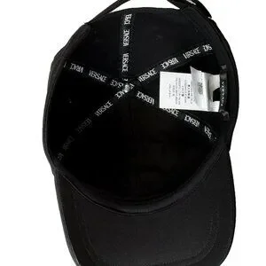 Versace Logo Print Black Baseball Cap Hat size 57 Versace | Accessories | Versace Red V Logo Print Black  main image 3